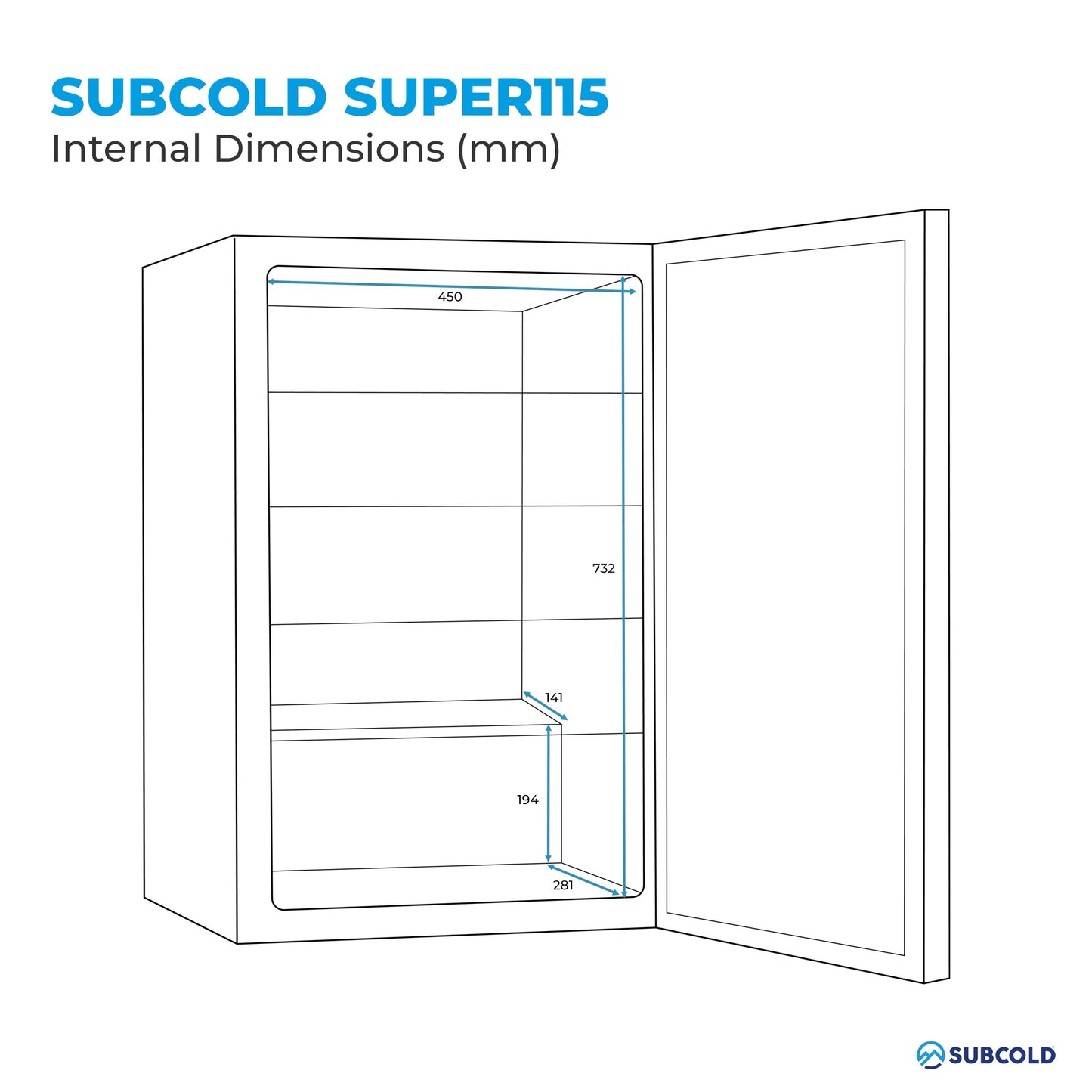 Subcold Super 115 LED Beer Fridge - Stainless Steel | Refurbished