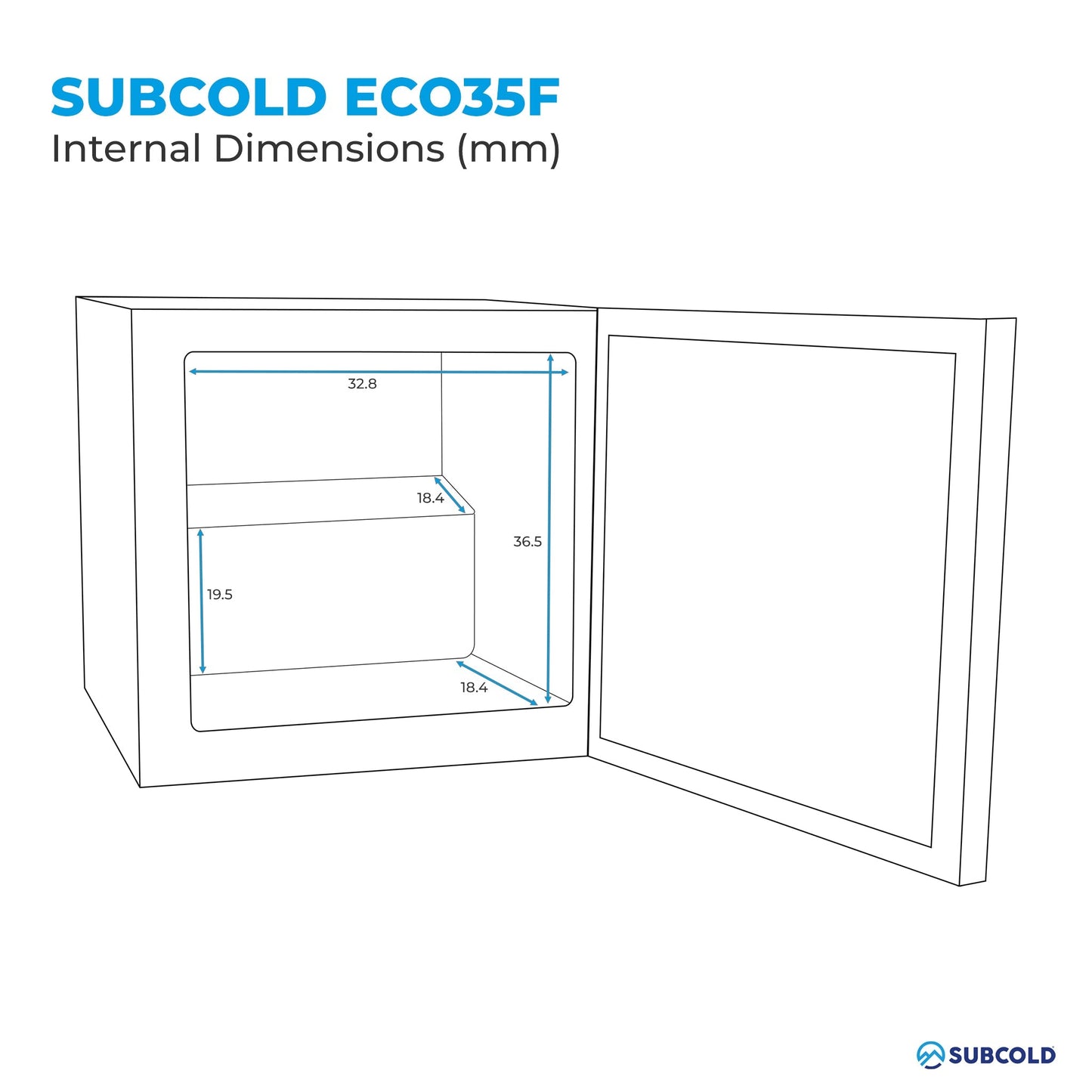 Subcold Eco35F Mini Freezer - Black