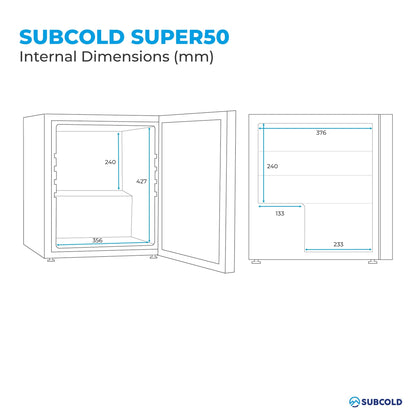 Subcold Super 50 LED Beer Fridge - Stainless Steel | Refurbished