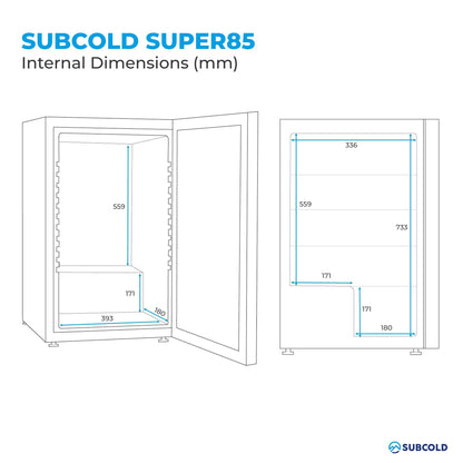Subcold Super 85 LED Beer Fridge - Black