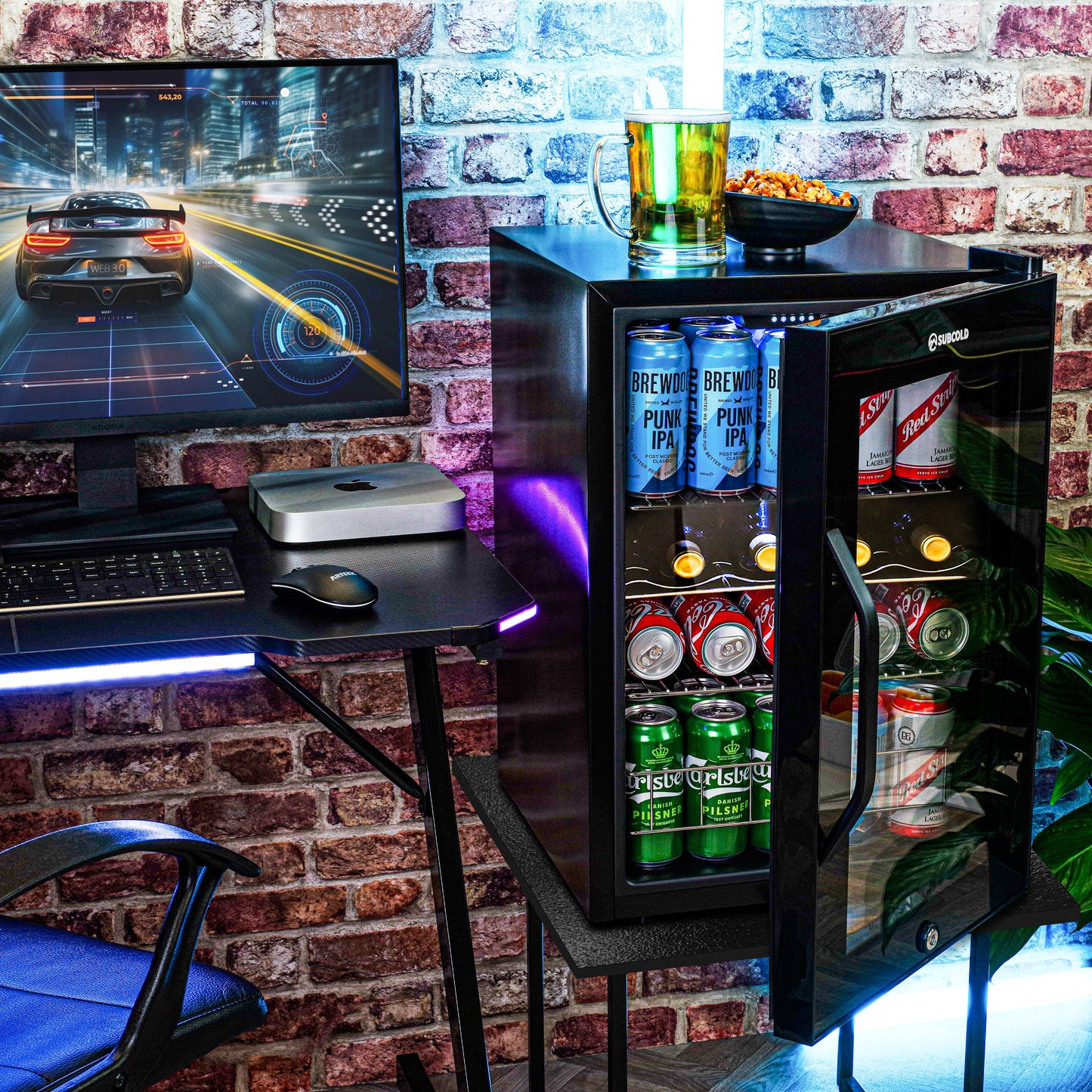 Subcold Ace 65 LED Touch Control Beer Fridge - Black | Refurbished