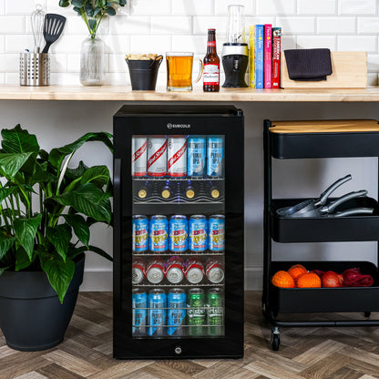 Subcold Ace 90 LED Touch Control Beer Fridge - Black | Refurbished